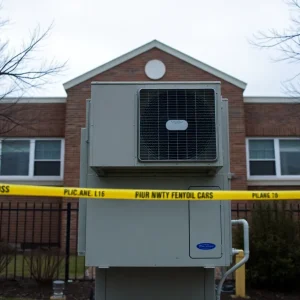 Police investigation scene at Gordon Elementary School