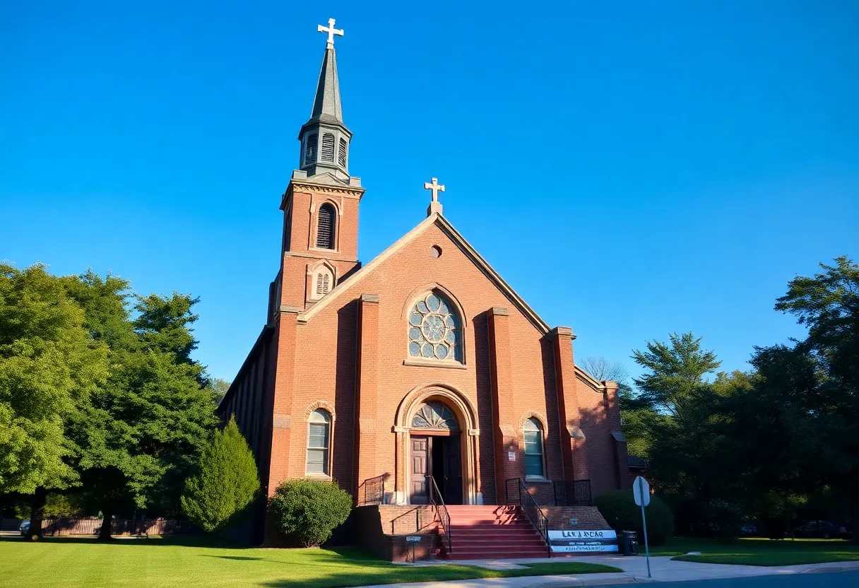 A historic Black church in Memphis with classic architecture