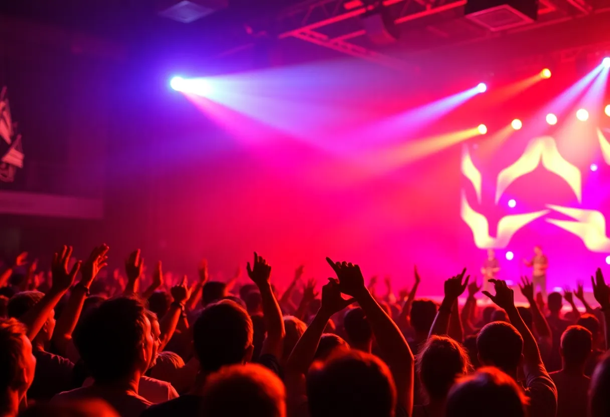 Crowd enjoying a live concert by K. Michelle at Minglewood Hall