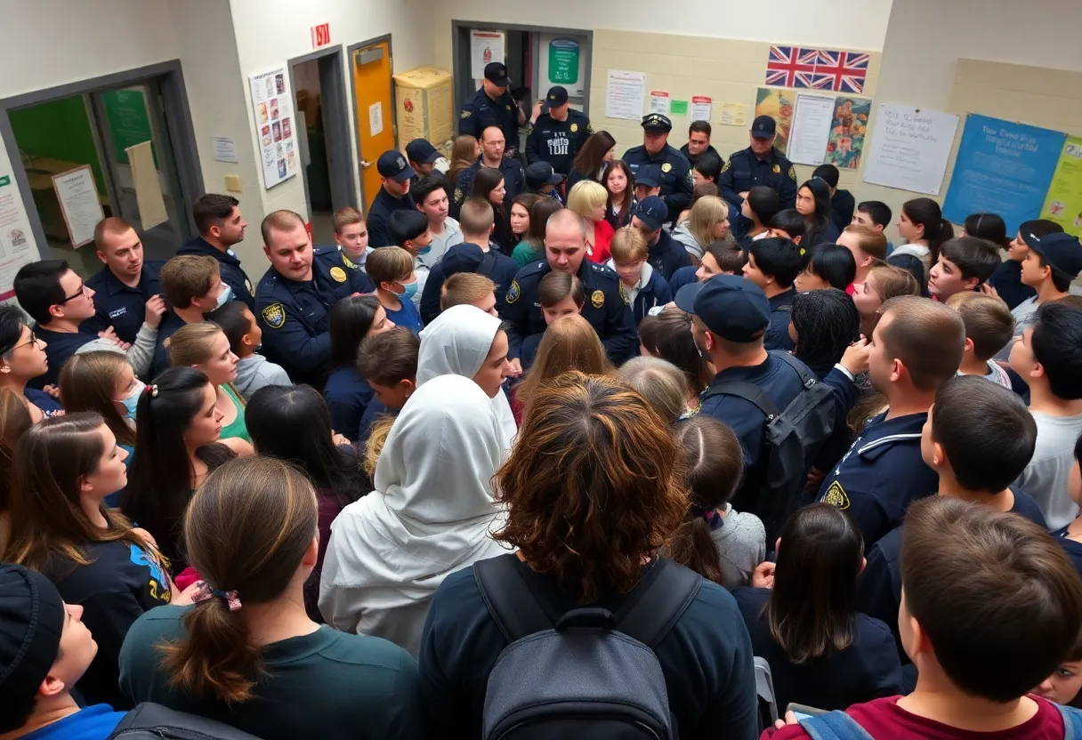 Police and school officers respond to incident at Kingsbury High School