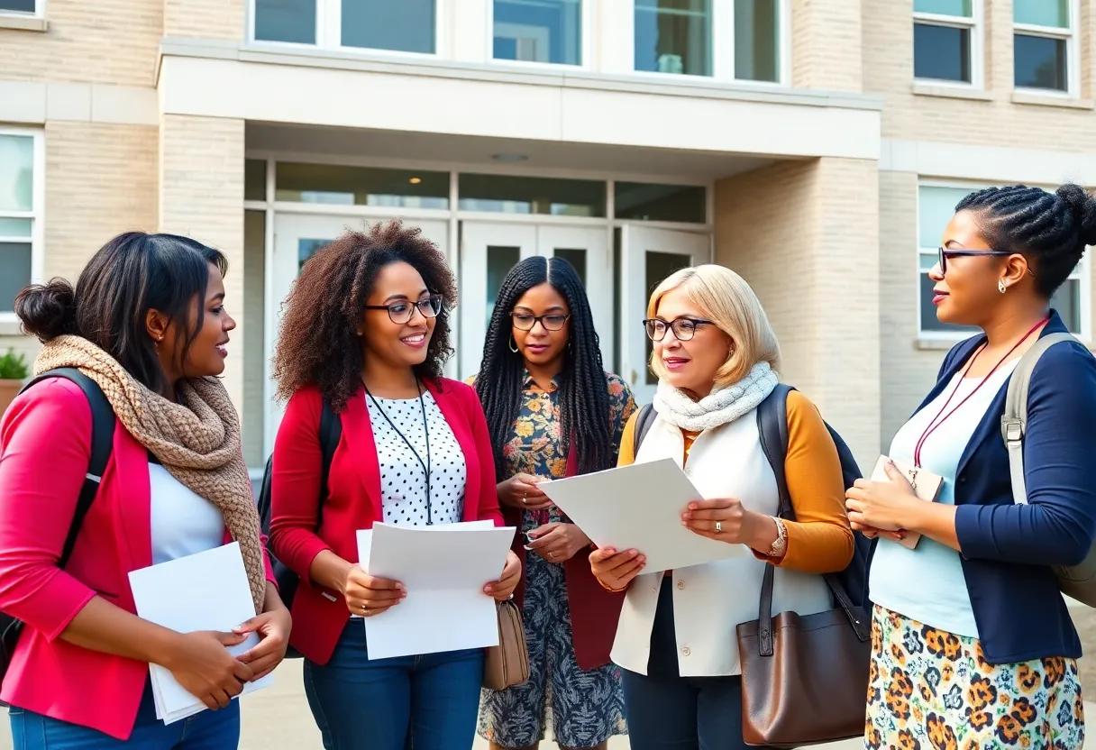 Meeting of Memphis education leaders discussing school improvements.