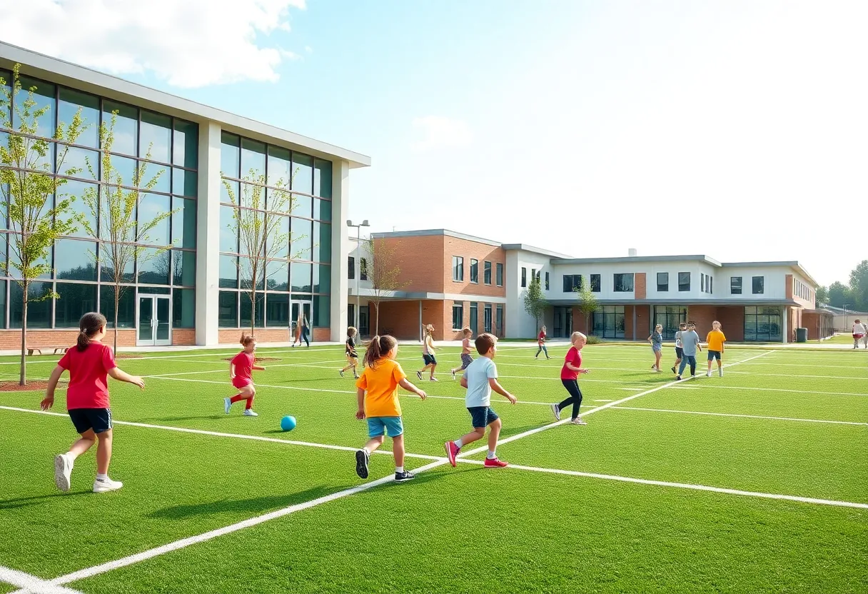 Students enjoying new facilities at Memphis schools
