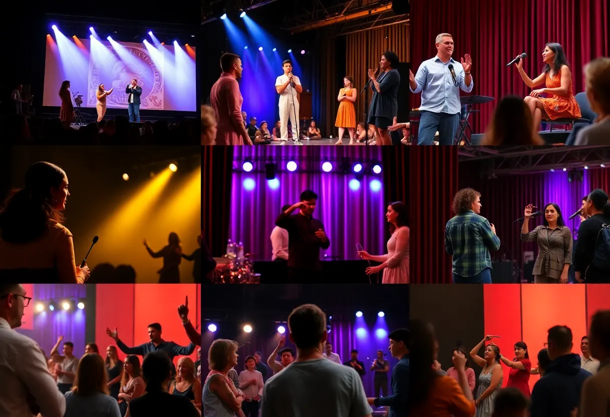 Collage of theatre performances in Memphis