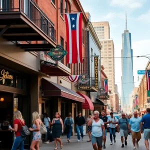 Tourists enjoying the attractions in Memphis
