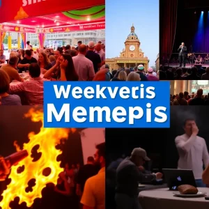 Vibrant events happening in Memphis including food festivals and theater performances.