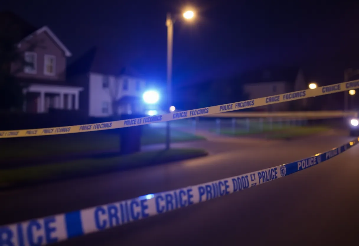 Police investigating a shooting scene in North Memphis