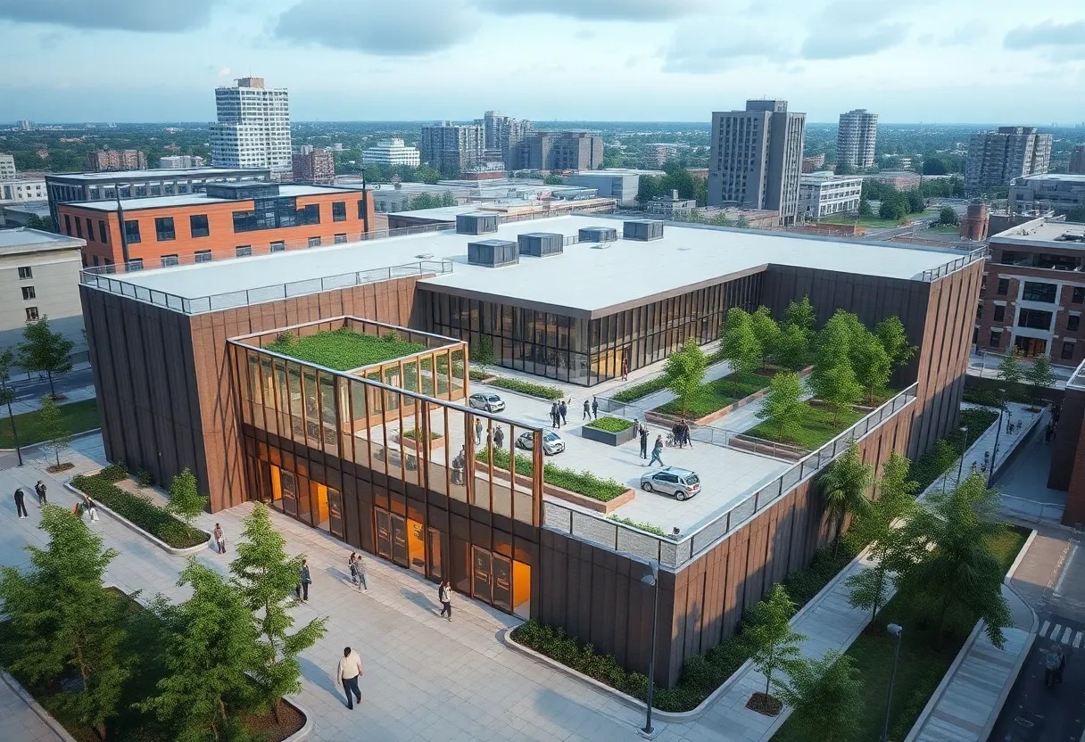 Conceptual design of the new jail facility in North Memphis