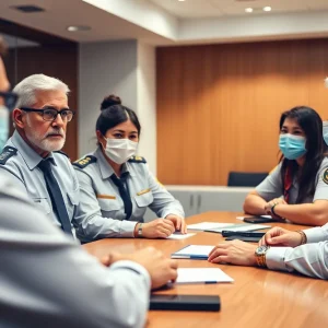 Concerned public health officials addressing misinformation issues