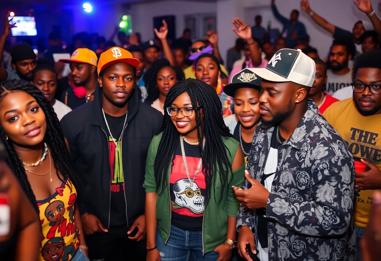 A lively event celebrating Unapologetic Collective's anniversary with diverse artists performing