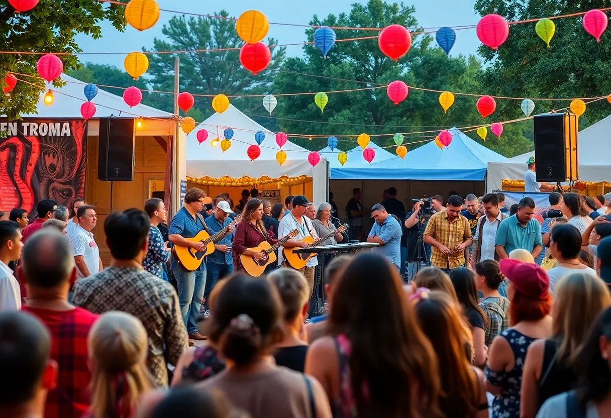 Crowd enjoying performances at the UNAPOLOGETIC mini festival