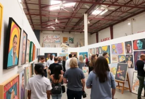 Art for Jobs exhibition showcasing local artist creations