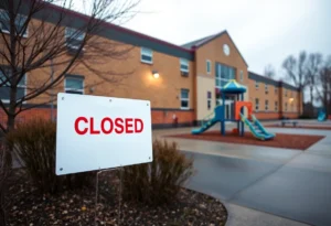Closed school building in Memphis