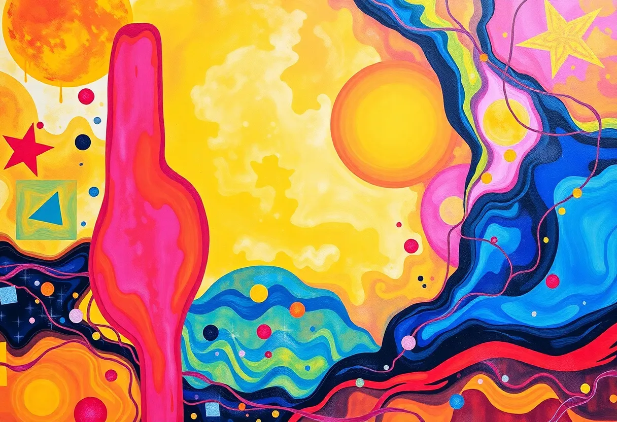 Album cover for Frank McLallen's 'Extra Eyes' depicting a psychedelic and laid-back style.