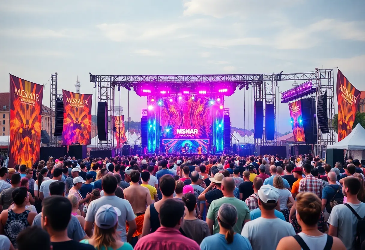 Crowd enjoying live performances at Gonerfest 2024 in Memphis