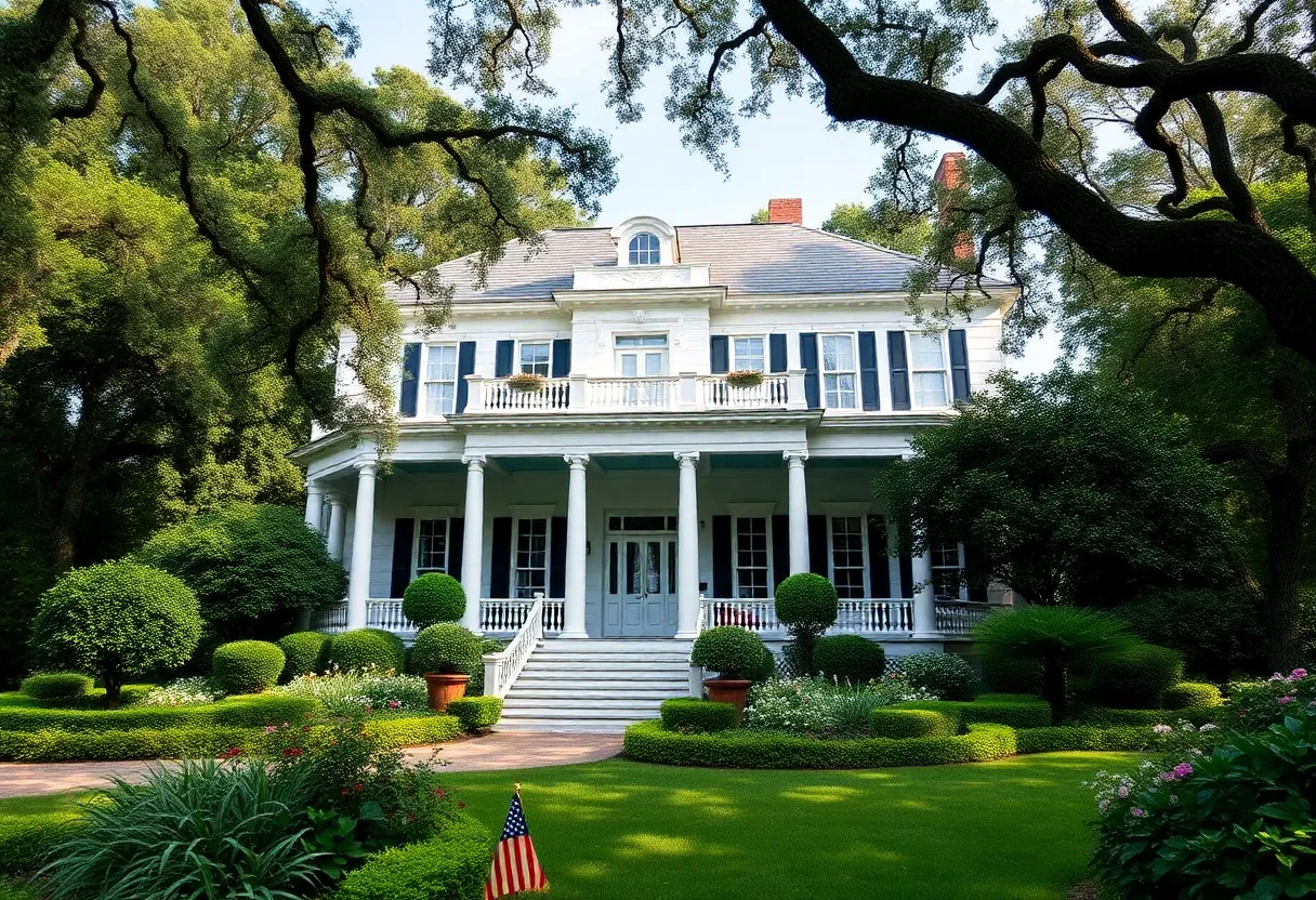 Exterior view of Graceland mansion