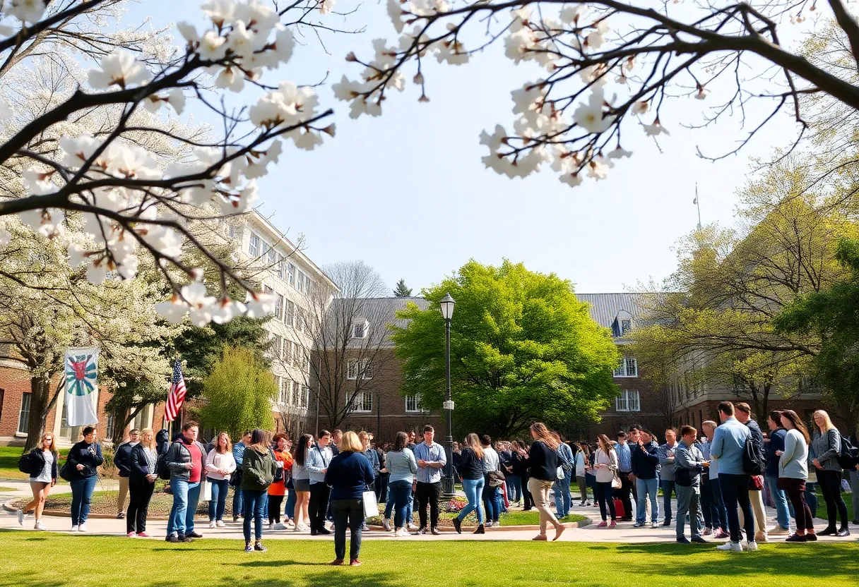 Memorial gathering at Hillsdale College honoring Charlie Kirk