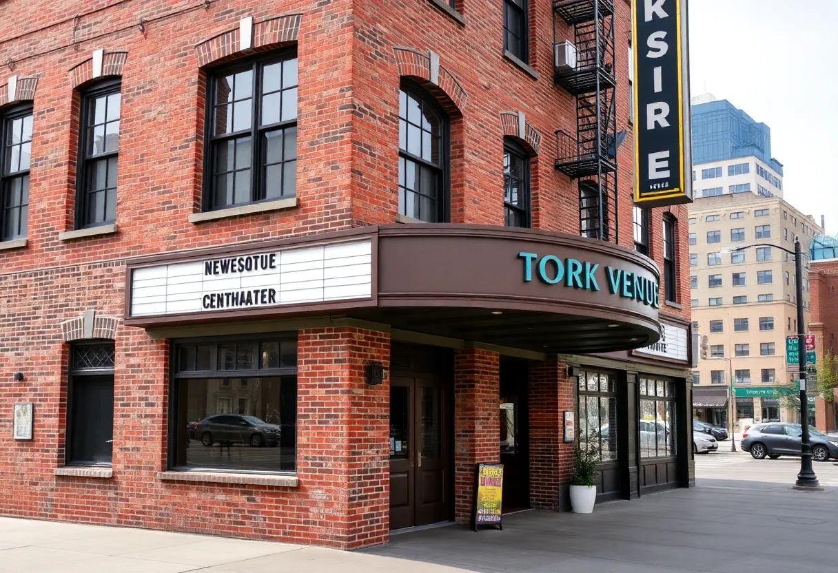 Historic event venue in downtown Memphis with brick architecture.