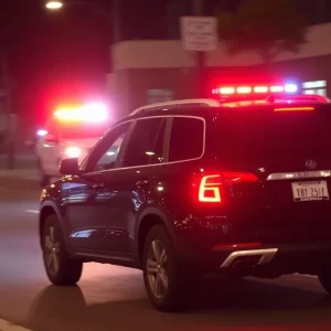 Police at the scene of a hit-and-run incident in Memphis