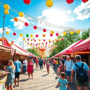 Families engaging in activities at Latin Fest 901 in Memphis.