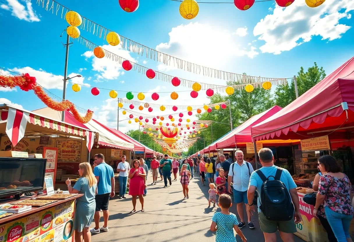 Families engaging in activities at Latin Fest 901 in Memphis.