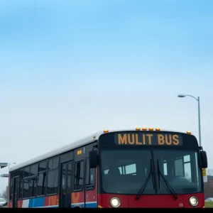 City bus in Memphis during air quality alert