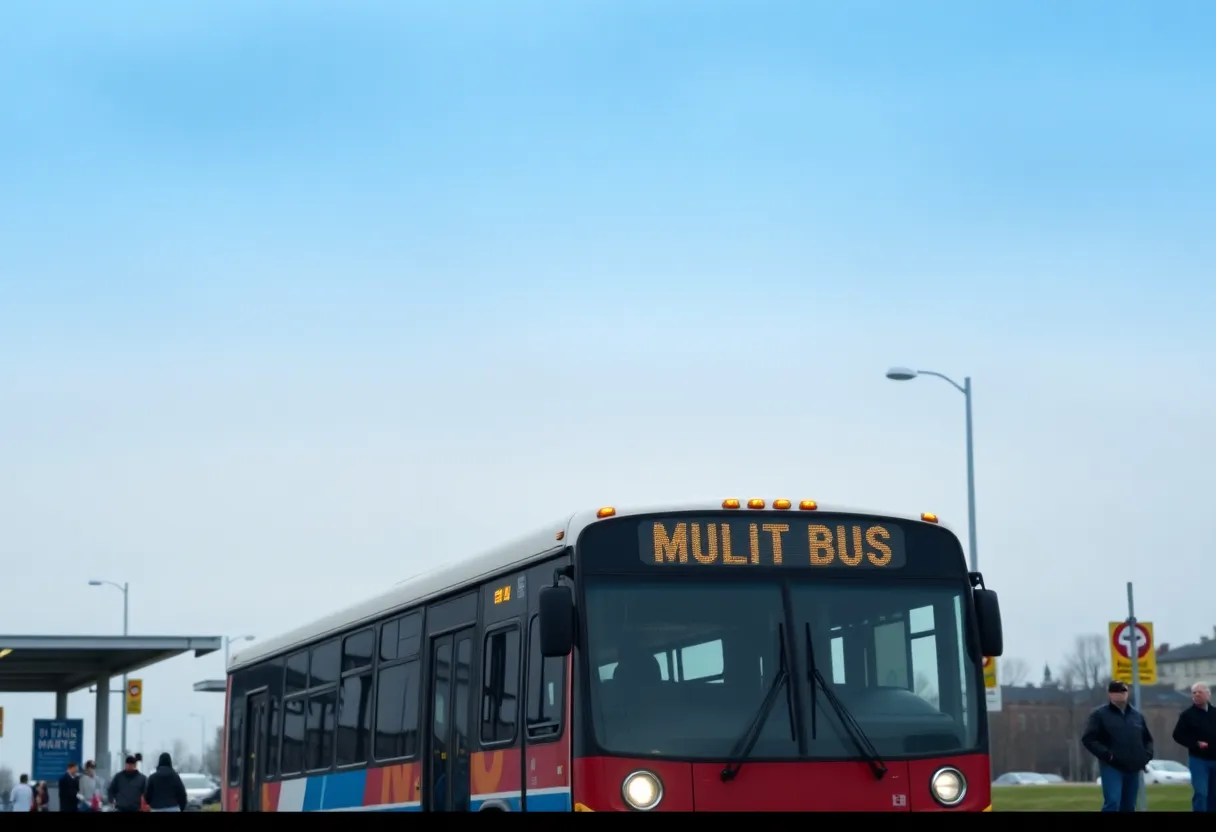 City bus in Memphis during air quality alert