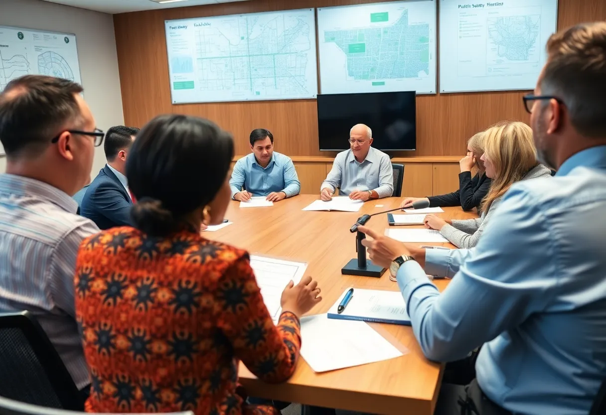 City council members discussing public safety measures