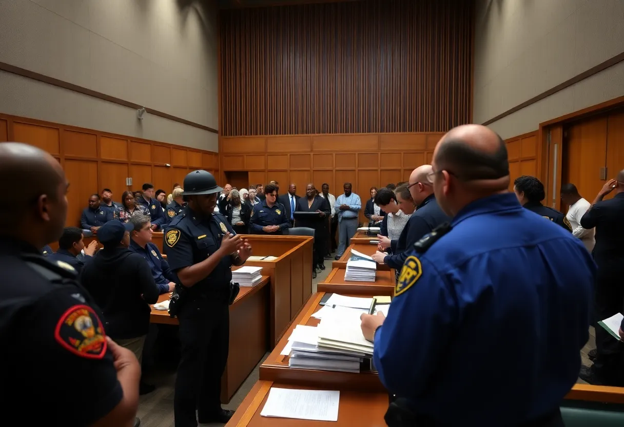 Crowded courthouse in Memphis highlighting the challenges in the criminal justice system