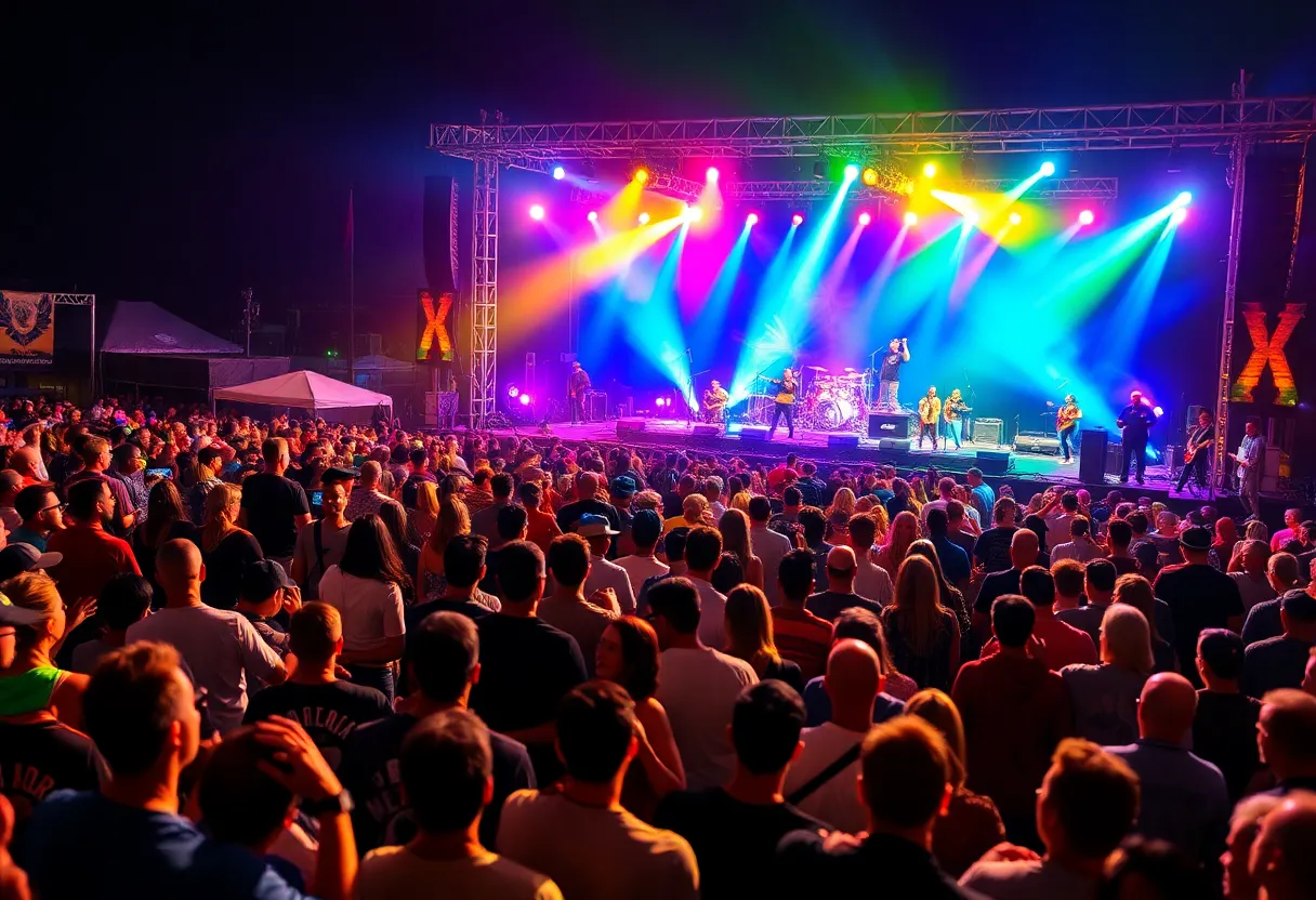 Crowd enjoying live music at a festival in Memphis