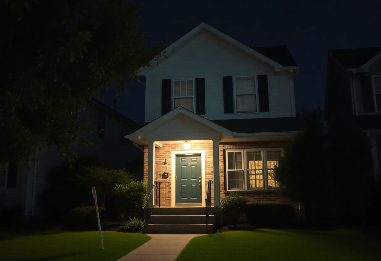 Enhanced security measures at a Memphis home