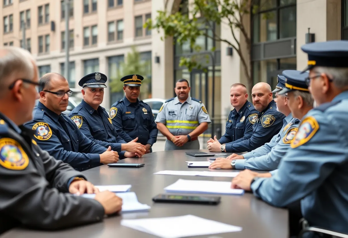 Meeting of the Memphis Safe Task Force with law enforcement officials