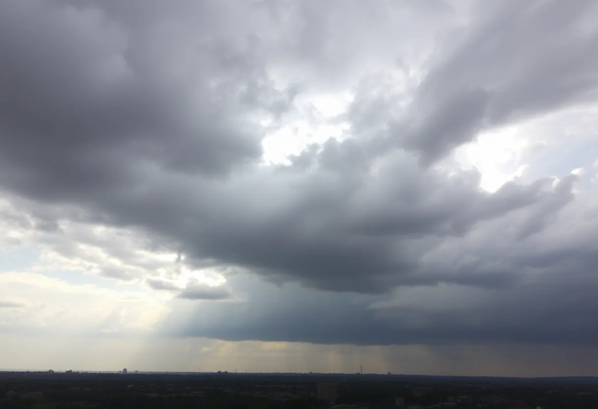 Rainy weather in the Mid-South