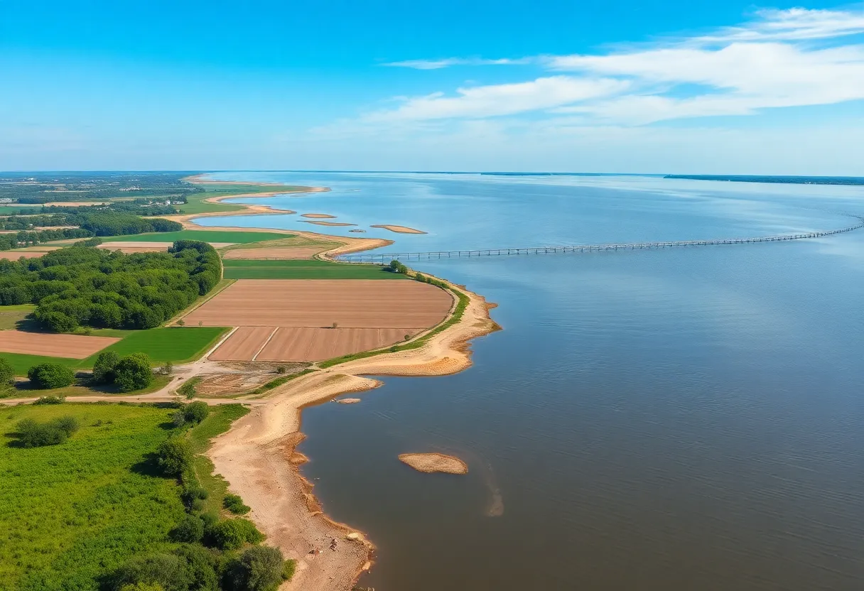 Low water levels on the Mississippi River affecting agriculture
