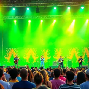 Musicians performing at the Newport Folk Festival during the 1960s.