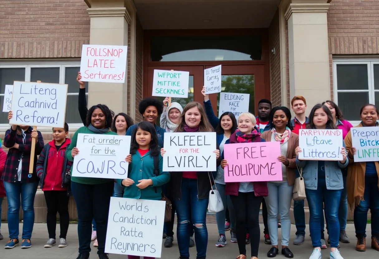 Community rally in Memphis advocating for school changes