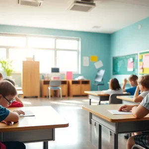 A classroom focused on safety measures for children.