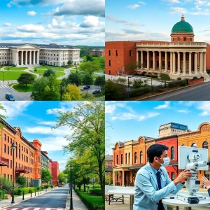 Campuses of Southern College of Optometry in Memphis, students engaged in learning