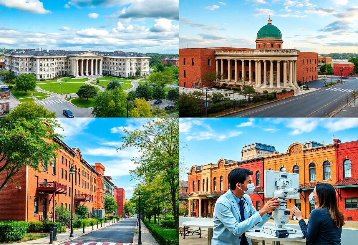 Campuses of Southern College of Optometry in Memphis, students engaged in learning