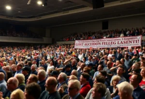 Crowd gathered for Charlie Kirk tribute event at OU