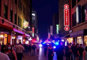 Police responding to a fight in Downtown Memphis