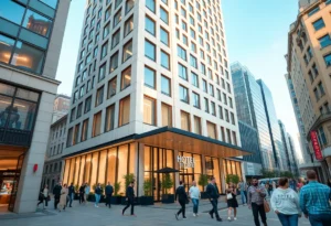 Exterior view of a newly purchased hotel in Memphis