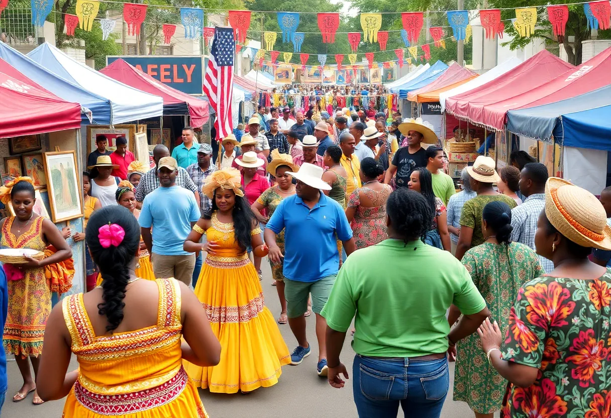 A community festival in Memphis showcasing dance, art, and food.