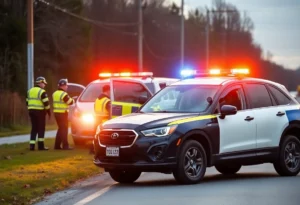 Scene of a crash involving a Memphis Police officer's SUV and a car