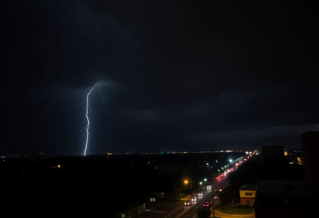 Power outages in Memphis during stormy weather