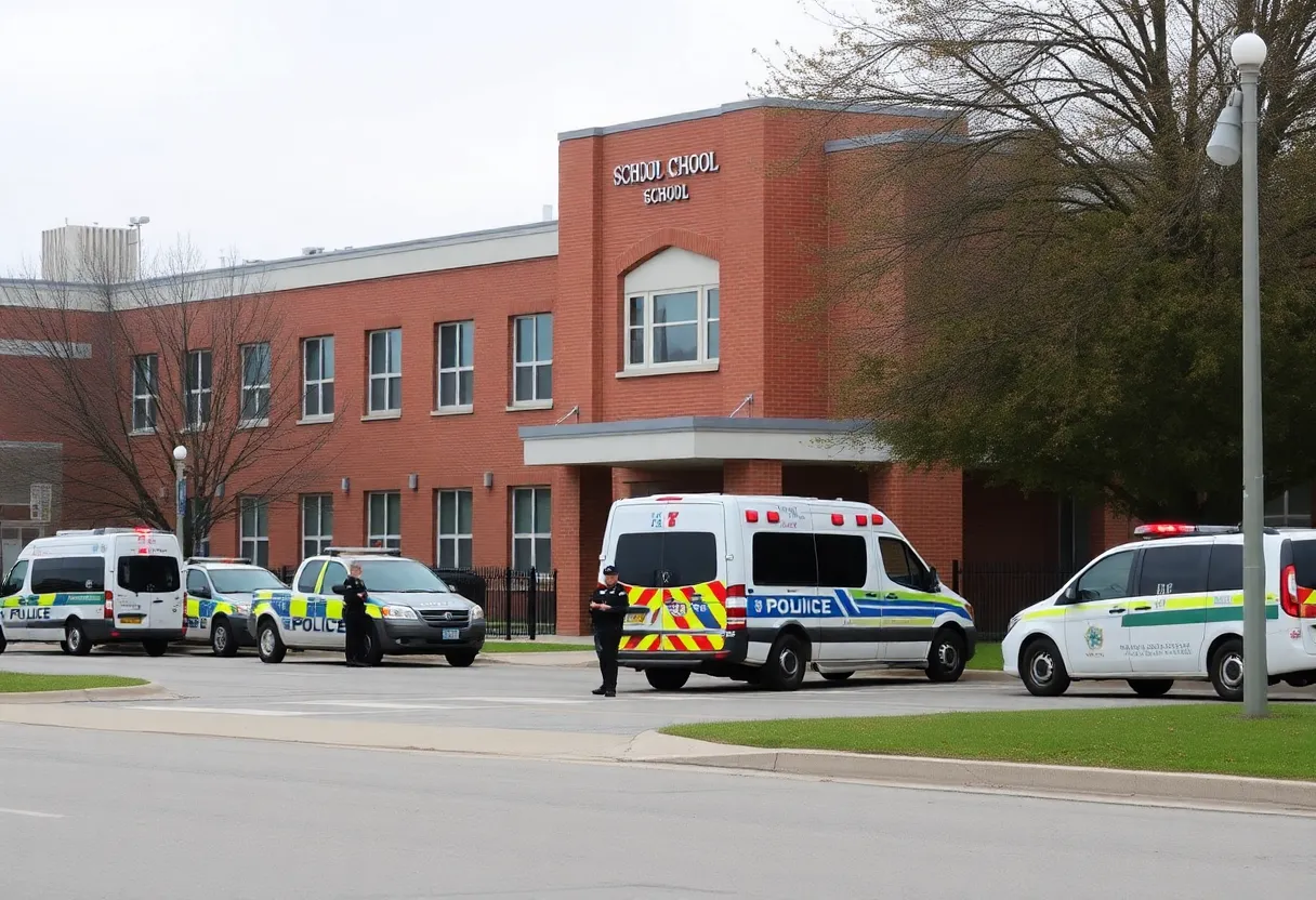 Police responding to a reported threat at a Memphis high school.