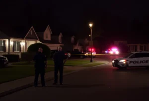 Police investigation at a shooting scene in Memphis