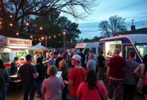 Community members enjoying a fundraiser event in Memphis.