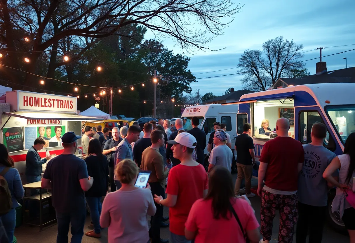 Community members enjoying a fundraiser event in Memphis.