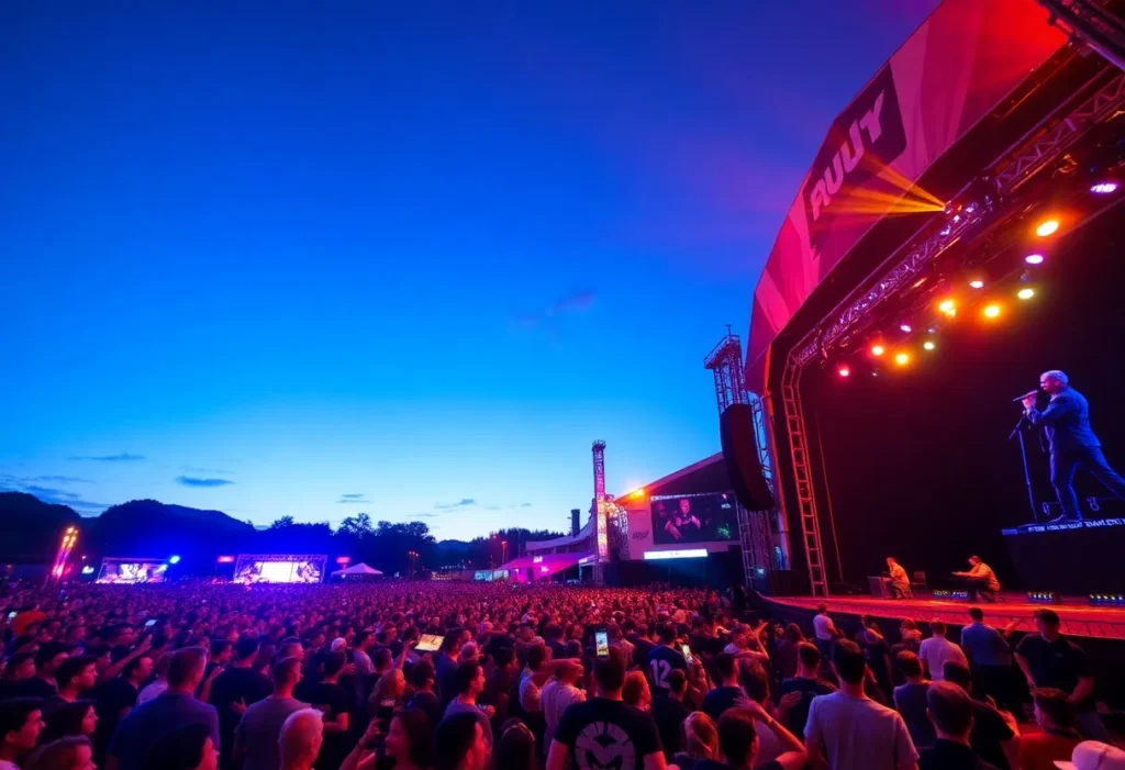Crowd enjoying performances at the Mempho Music Festival