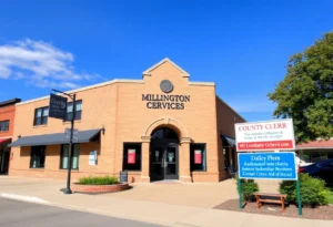 Millington city office building providing clerk services